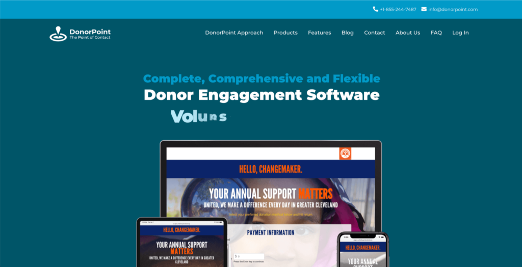 DonorPoint Website by Mobkii