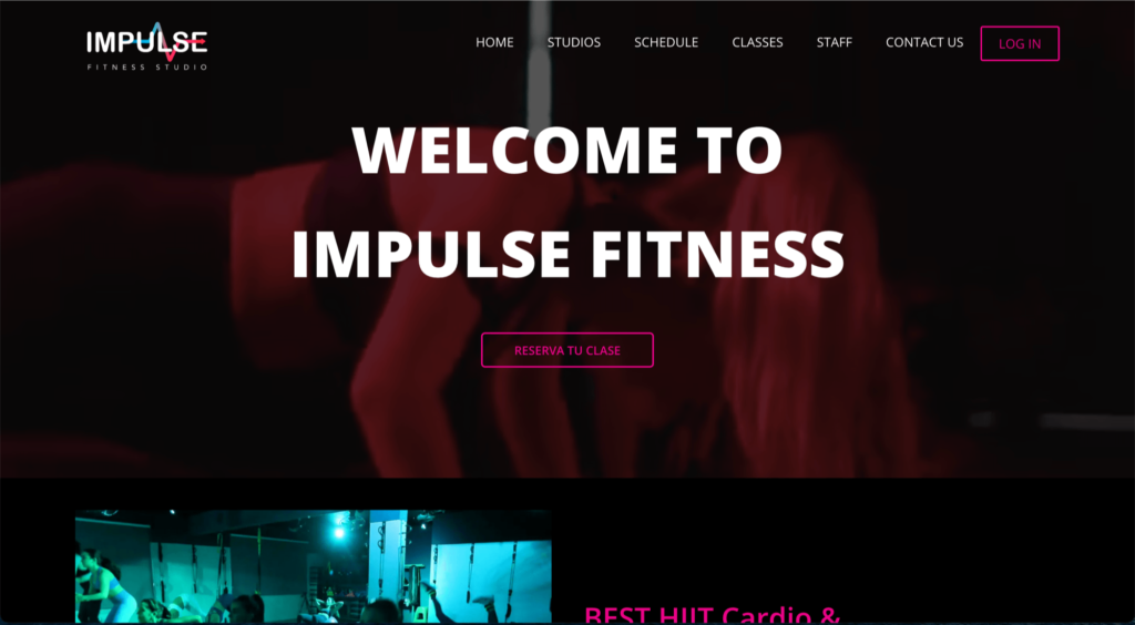 Impulse Fitness - Sitio web por Mobkii